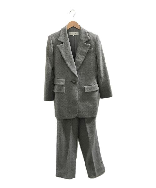 Christian Dior（クリスチャン ディオール）Christian Dior (クリスチャン ディオール) [古着]ヴィンテージウールセットアップジャケット グレー サイズ:9の古着・服飾アイテム