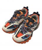 BALENCIAGAバレンシアガ）の古着「ローカットスニーカー」｜ホワイト×オレンジ×ブルー
