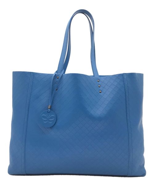 BOTTEGA VENETA（ボッテガベネタ）BOTTEGA VENETA (ボッテガベネタ) イントレッチオミラージュトートバッグ ブルー サイズ:下記参照の古着・服飾アイテム