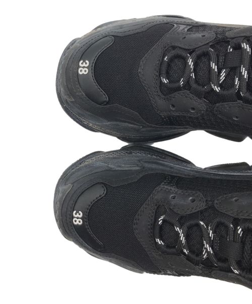 BALENCIAGA（バレンシアガ）BALENCIAGA (バレンシアガ) Triple S Clear Sole ブラック サイズ:UK5の古着・服飾アイテム