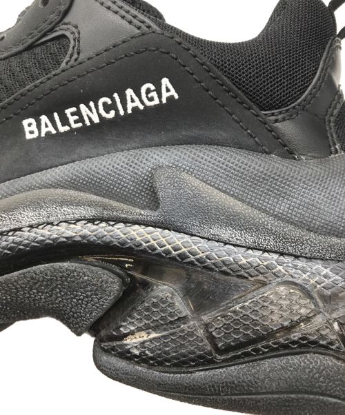BALENCIAGA（バレンシアガ）BALENCIAGA (バレンシアガ) Triple S Clear Sole ブラック サイズ:UK5の古着・服飾アイテム