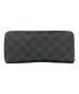 LOUIS VUITTON (ルイ ヴィトン) ジッピー・ウォレット ヴェルティカル ブラック：39800円