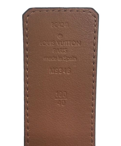 LOUIS VUITTON（ルイ ヴィトン）LOUIS VUITTON (ルイ ヴィトン) サンチュールLVイニシャルベルト ブラック サイズ:100/40の古着・服飾アイテム