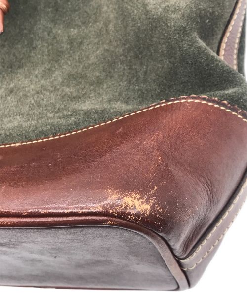 LOEWE（ロエベ）LOEWE (ロエベ) オールドアナグラムスウェードショルダーバッグ オリーブ サイズ:-の古着・服飾アイテム
