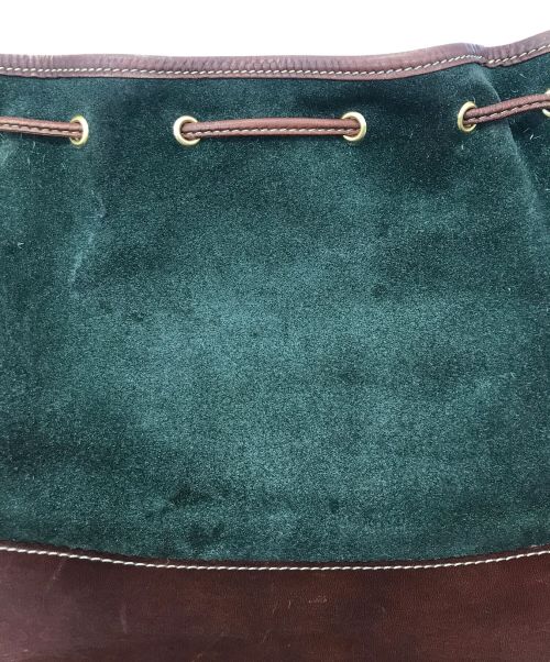 LOEWE（ロエベ）LOEWE (ロエベ) オールドアナグラムスウェードショルダーバッグ オリーブ サイズ:-の古着・服飾アイテム