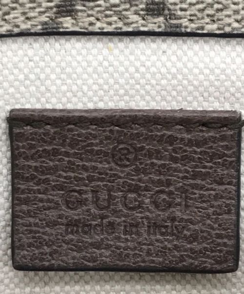 GUCCI（グッチ）GUCCI (グッチ) GGスプリーム ベルトバッグ ベージュ×ブラウンの古着・服飾アイテム
