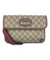 GUCCI（グッチ）の古着「GGスプリーム ベルトバッグ」｜ベージュ×ブラウン