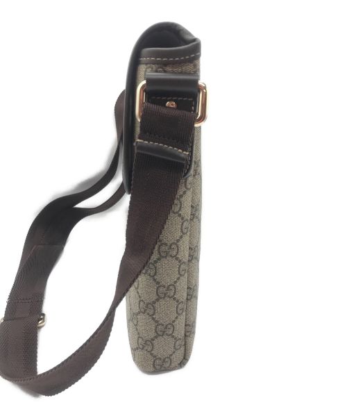 GUCCI（グッチ）GUCCI (グッチ) ショルダーバッグ ベージュ×ブラウンの古着・服飾アイテム