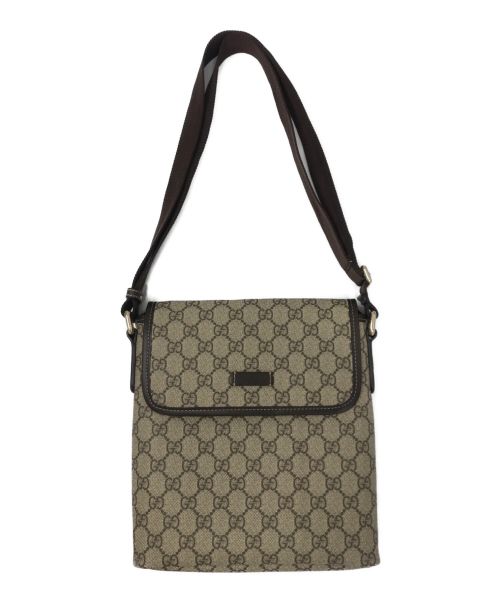 GUCCI（グッチ）GUCCI (グッチ) ショルダーバッグ ベージュ×ブラウンの古着・服飾アイテム