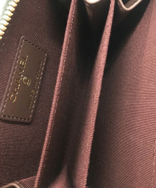 CHANEL（シャネル）CHANEL (シャネル) キャビアスキンコンパクトコインケース ブラックの古着・服飾アイテム