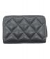CHANEL (シャネル) キャビアスキンコンパクトコインケース ブラック：59800円
