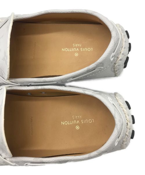 LOUIS VUITTON（ルイ ヴィトン）LOUIS VUITTON (ルイ ヴィトン) モノグラムドライビングシューズ ホワイト サイズ:7　1/2の古着・服飾アイテム