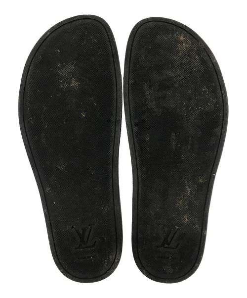 LOUIS VUITTON（ルイ ヴィトン）LOUIS VUITTON (ルイ ヴィトン) ウォーターフロントサンダル シルバー×ブラック サイズ:8の古着・服飾アイテム