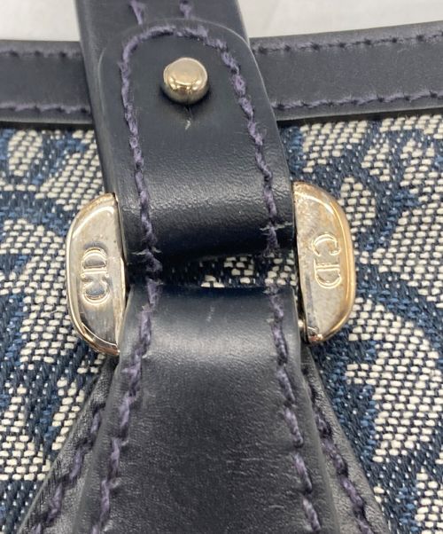 Christian Dior（クリスチャン ディオール）Christian Dior (クリスチャン ディオール) [古着]トロッターハンドバッグ ネイビーの古着・服飾アイテム
