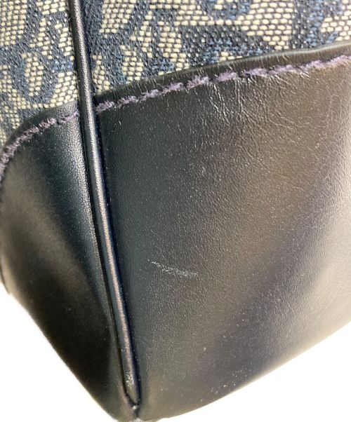 Christian Dior（クリスチャン ディオール）Christian Dior (クリスチャン ディオール) [古着]トロッターハンドバッグ ネイビーの古着・服飾アイテム