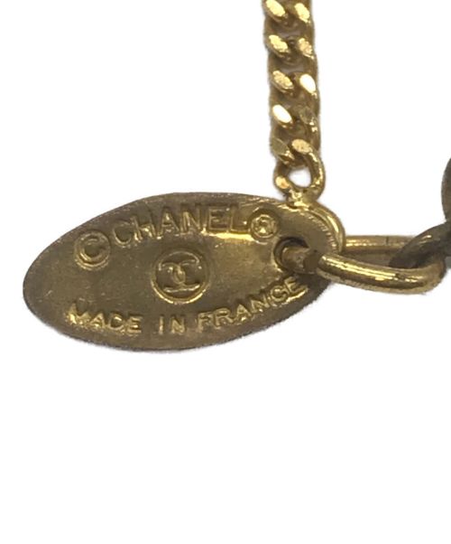 CHANEL（シャネル）CHANEL (シャネル) [古着]ヴィンテージフェイクパールサークルロゴネックレス ゴールドの古着・服飾アイテム