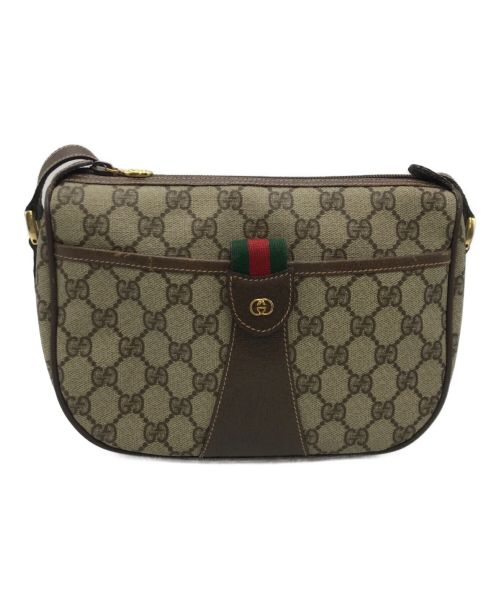 GUCCI（グッチ）GUCCI (グッチ) [古着]GGスプリーム ショルダーバッグ ブラウンの古着・服飾アイテム