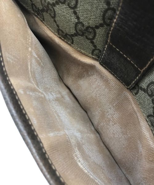 GUCCI（グッチ）GUCCI (グッチ) [古着]GGスプリーム ショルダーバッグ ブラウンの古着・服飾アイテム