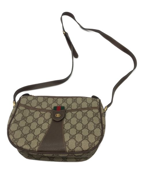 GUCCI（グッチ）GUCCI (グッチ) [古着]GGスプリーム ショルダーバッグ ブラウンの古着・服飾アイテム