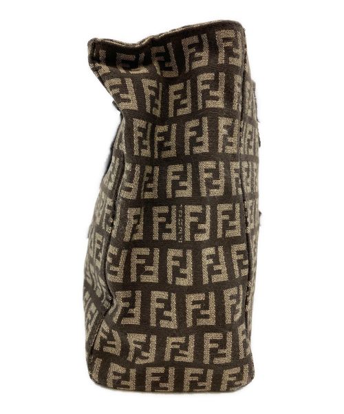 FENDI（フェンディ）FENDI (フェンディ) ズッキーノミニトートバッグ ブラウン×ベージュの古着・服飾アイテム