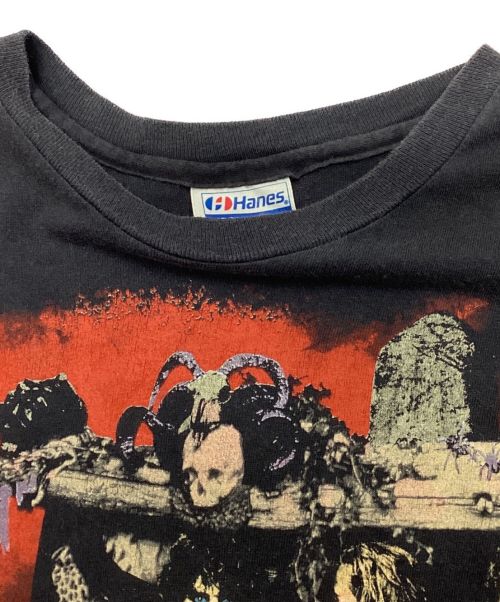 Hanes（ヘインズ）Hanes (ヘインズ) [古着]　ヴィンテージバンドTシャツ ブラック サイズ:Lの古着・服飾アイテム