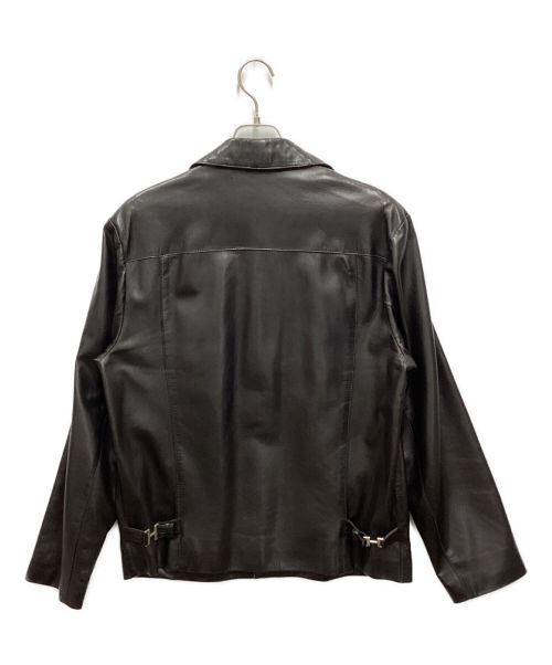 HERMES（エルメス）HERMES (エルメス) 3Bレザージャケット ブラック サイズ:50の古着・服飾アイテム
