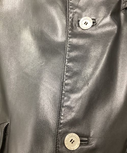 HERMES（エルメス）HERMES (エルメス) 3Bレザージャケット ブラック サイズ:50の古着・服飾アイテム