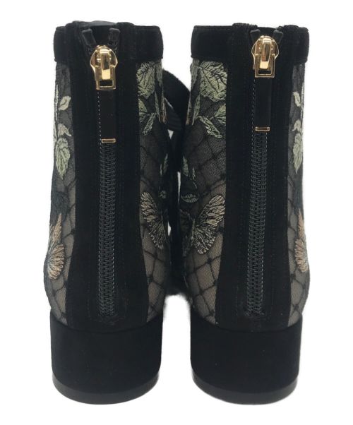 Christian Dior（クリスチャン ディオール）Christian Dior (クリスチャン ディオール) Naughtily-D ショートブーツ ブラック サイズ:36 1/2（約24.5cm）の古着・服飾アイテム