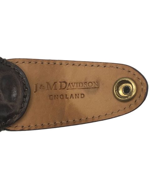 J&M DAVIDSON（ジェイ＆エム デヴィッドソン）J&M DAVIDSON (ジェイ＆エム デヴィッドソン) レザーブレスレット ゴールド×ブラウンの古着・服飾アイテム