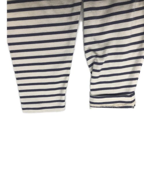 COMOLI（コモリ）COMOLI (コモリ) ボーダー ボートネック パープル サイズ:記載なしの古着・服飾アイテム