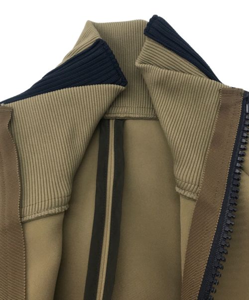 sacai（サカイ）sacai (サカイ) Technical Jersey Blouson ブラウン サイズ:2の古着・服飾アイテム