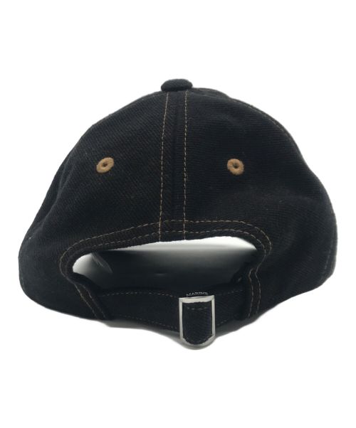 MARINE SERRE（マリーンセル）MARINE SERRE (マリーンセル) Regenerated Crescent Moon プリントデニムキャップ ブラック サイズ:-の古着・服飾アイテム