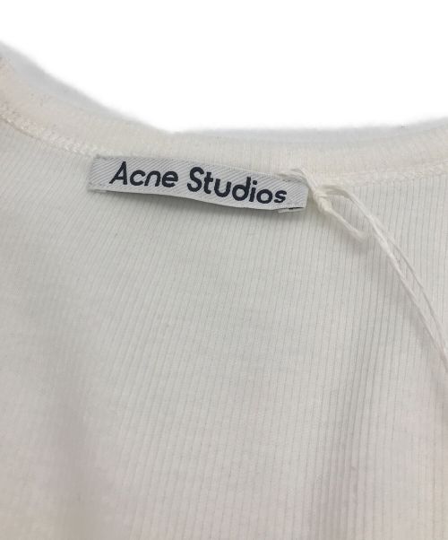 Acne studios（アクネ ストゥディオス）ACNE STUDIOS (アクネ ストゥディオス) メタルクリップタンクトップ ホワイト サイズ:XSの古着・服飾アイテム