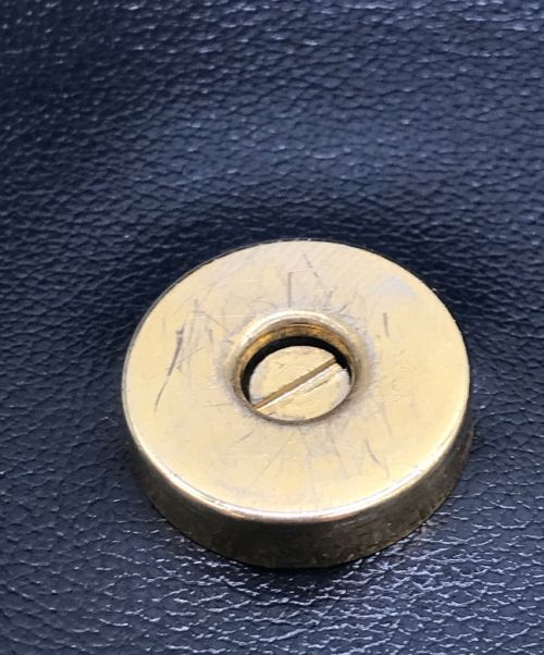 Yves Saint Laurent（イヴサンローラン）Yves Saint Laurent (イヴサンローラン) レザーショルダーバッグ ネイビーの古着・服飾アイテム