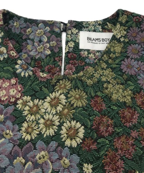 BEAMS BOY（ビームスボーイ）BEAMS BOY (ビームスボーイ) gobelin プルオーバーワンピース グリーン サイズ:FREEの古着・服飾アイテム