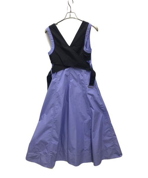 3.1 phillip lim（スリーワンフィリップリム）3.1 phillip lim (スリーワンフィリップリム) SLVLS V ネック ベルト付きポプリン パープル サイズ:Sの古着・服飾アイテム