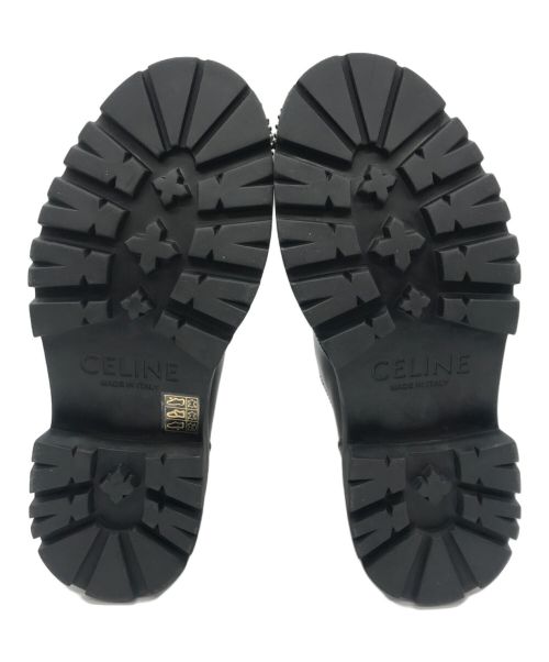 CELINE（セリーヌ）CELINE (セリーヌ) バルキー ダービースタッズシューズ ブラック サイズ:24.5㎝の古着・服飾アイテム