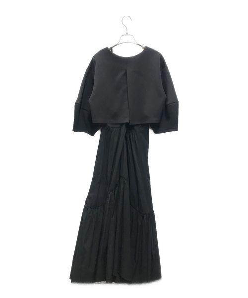 emmi（エミ）emmi (エミ) ダンボールトップスセットキャミワンピース ブラックの古着・服飾アイテム