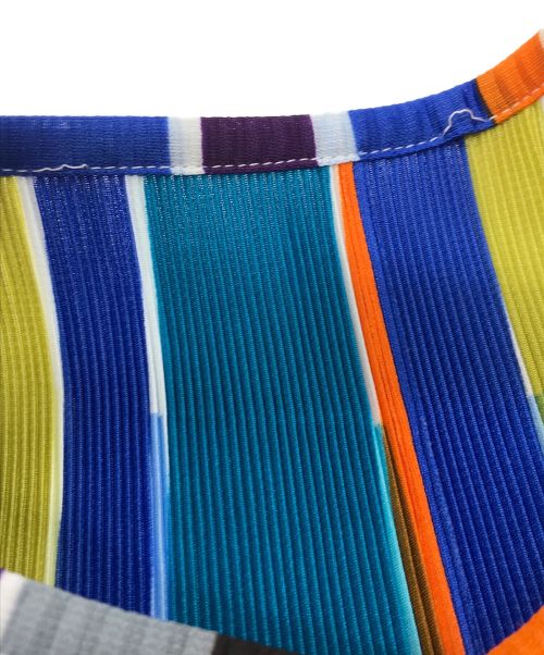 PLEATS PLEASE（プリーツプリーズ）PLEATS PLEASE (プリーツプリーズ) S/Sカーディガン マルチカラー サイズ:3（L）の古着・服飾アイテム