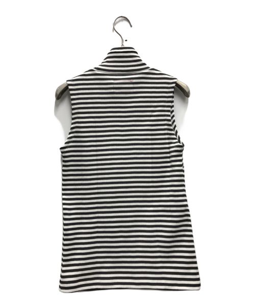 R.H.Vintage（ロンハーマン・ヴィンテージ）R.H.Vintage (ロンハーマン・ヴィンテージ) Striped Rib Sleeveless Top ホワイト×ブラック サイズ:XSの古着・服飾アイテム