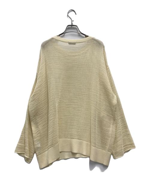 journal standard L'essage（ジャーナルスタンダード レサージュ）journal standard L'essage (ジャーナルスタンダード レサージュ) メッシュアミプルオーバー ベージュ サイズ:FREEの古着・服飾アイテム