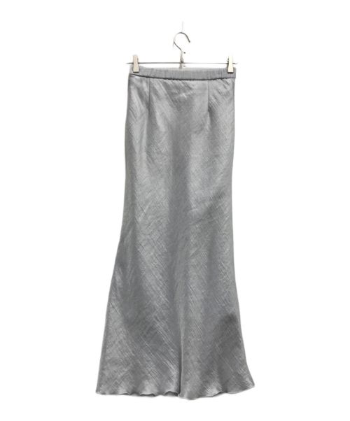 La boutique BonBon（ラブティックボンボン）La boutique BonBon (ラブティックボンボン) きらきらサテンロングナロースカート ブルー サイズ:38の古着・服飾アイテム