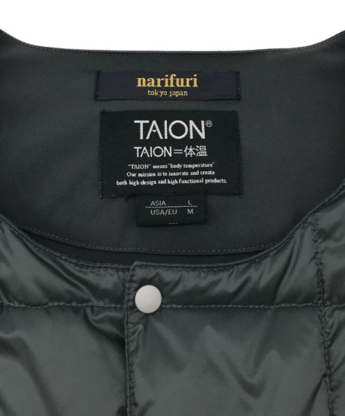 TAION（タイオン）TAION (タイオン) narifuri (ナリフリ) クルーネック サイクル インナー ベスト ブラック サイズ:Lの古着・服飾アイテム