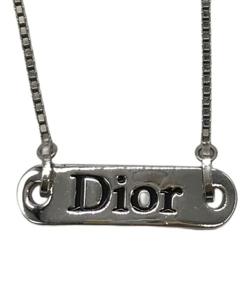 Christian Dior（クリスチャン ディオール）Christian Dior (クリスチャン ディオール) ロゴプレートブレスレット シルバーの古着・服飾アイテム