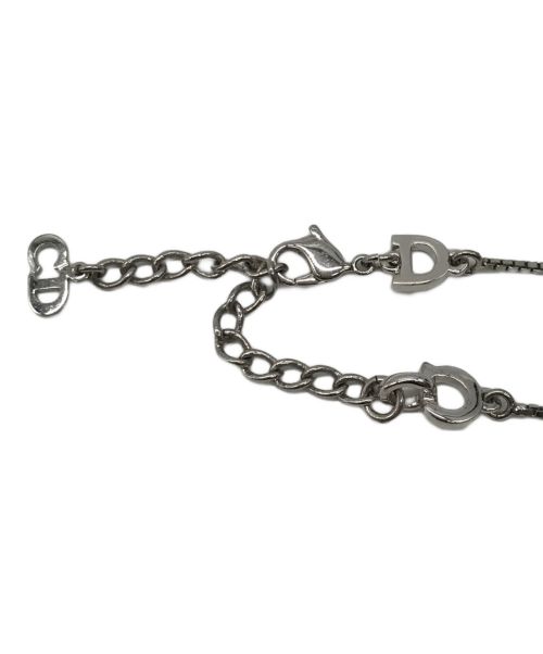 Christian Dior（クリスチャン ディオール）Christian Dior (クリスチャン ディオール) ロゴプレートブレスレット シルバーの古着・服飾アイテム