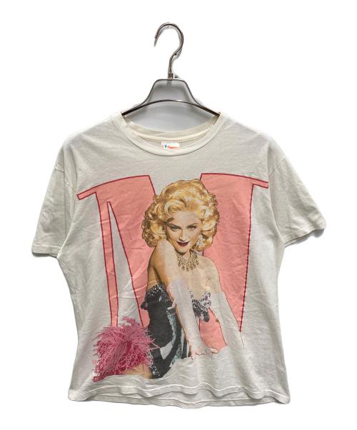 Hanes（ヘインズ）Hanes (ヘインズ) ［古着］90's MADONNA ヴィンテージTシャツ ホワイト サイズ:Lの古着・服飾アイテム