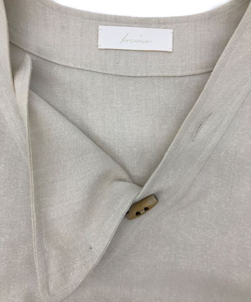 IRENISA（イレニサ）IRENISA (イレニサ) スクエアネックプルオーバーシャツ ベージュ サイズ:2の古着・服飾アイテム