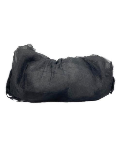 J1U by LA BELLE ETUDE（ジユウバイラベルエチュード）J1U by LA BELLE ETUDE (ジユウバイラベルエチュード) ギャザーフリルチュールドロストBAG ブラックの古着・服飾アイテム