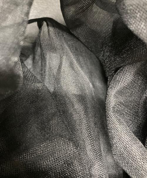 J1U by LA BELLE ETUDE（ジユウバイラベルエチュード）J1U by LA BELLE ETUDE (ジユウバイラベルエチュード) ギャザーフリルチュールドロストBAG ブラックの古着・服飾アイテム