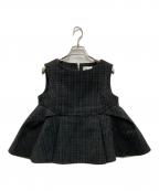 Bibiy.ビビィ）の古着「KATHERYN TWEED TOP」｜ブラック